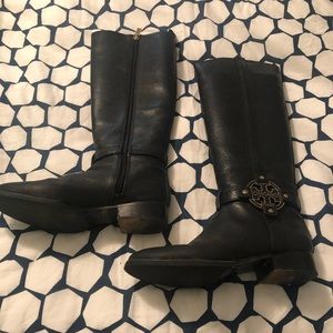 Tory Burch Knee High Black Boots. 8